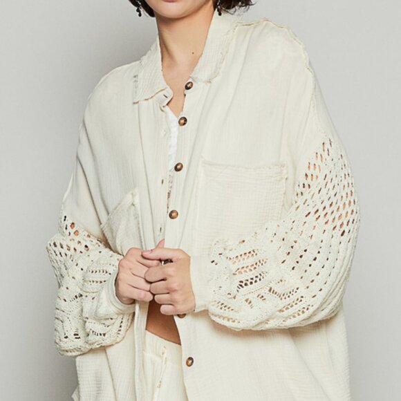 082 POL Whimsy Cardigan Top NWOT Size Large - Picture 2 of 11